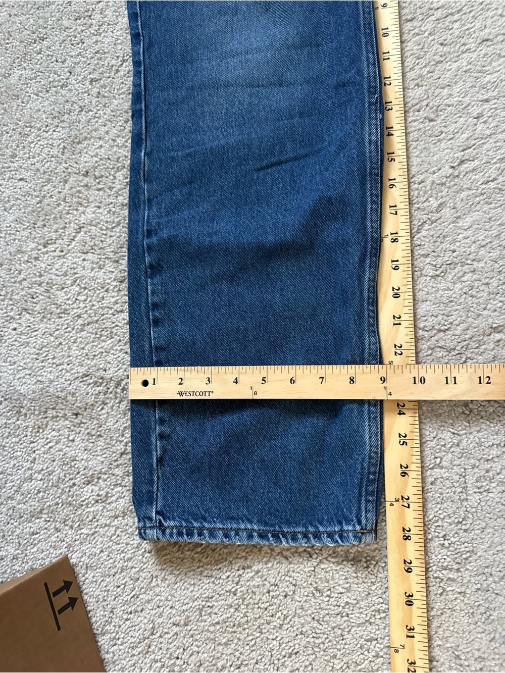 Good American Dark Blue Flare Jeans - Picture 3 of 9
